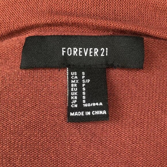 F21 Rust Cocoon Cardigan - Picture 2 of 4